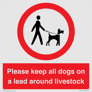 Please keep all dogs on a lead around livestock